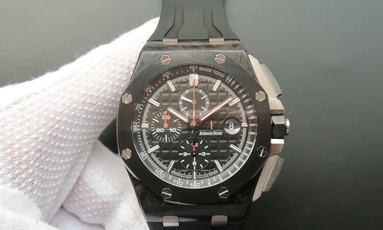Audemars Piguet Royal Oak Offshore 26400AU.OO.A002CA.01 JF Factory 1:1 Best Edition Replica Watch Black Strap